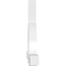 Ekena Millwork Ericson Architectural Grade PVC Gable Bracket, 108"W x 31 1/2"H x 4"D x 4"F, 7/12 Pitch GBP108X32X0404ERI00 - alternate 3